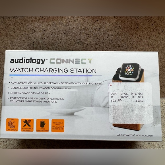 Audiology CONNECT watch charging station anti-skid base Wood watch dock - Picture 2 of 5
